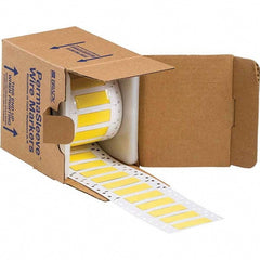 Label Maker Label: Yellow, Polyolefin, 250 per Roll