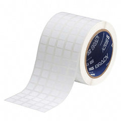 Label Maker Label: White, Vinyl, 1/2" OAW, 10,000 per Roll