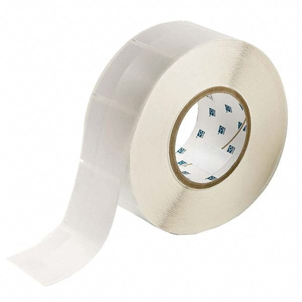 Label Maker Label: Clear & White, Vinyl, 1,500 per Roll