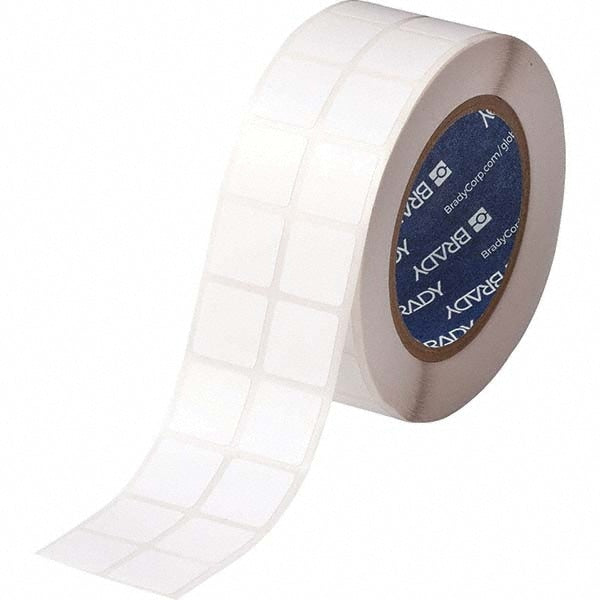 Label Maker Label: White, Polyester, 3,000 per Roll