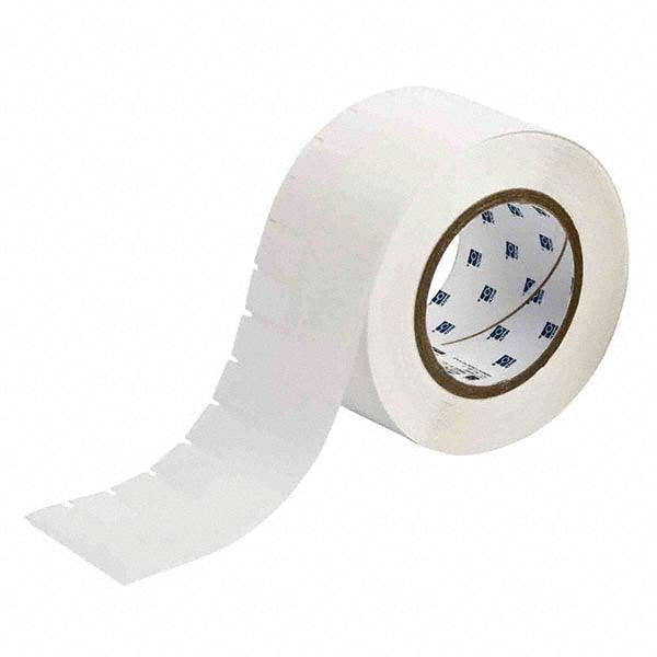 Label Maker Label: Clear & White, Polyester, 3,000 per Roll