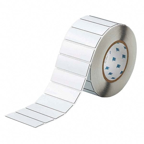 Label Maker Label: White, Polyester, 500 per Roll