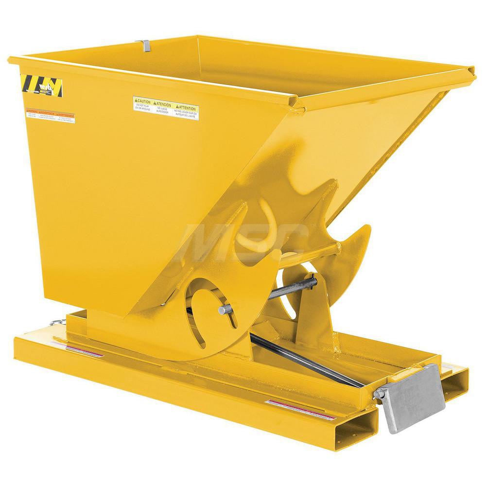 Stationary Tilt Hopper: 2,000 lb Capacity, 34" Wide, 51.75" Long, 38" High