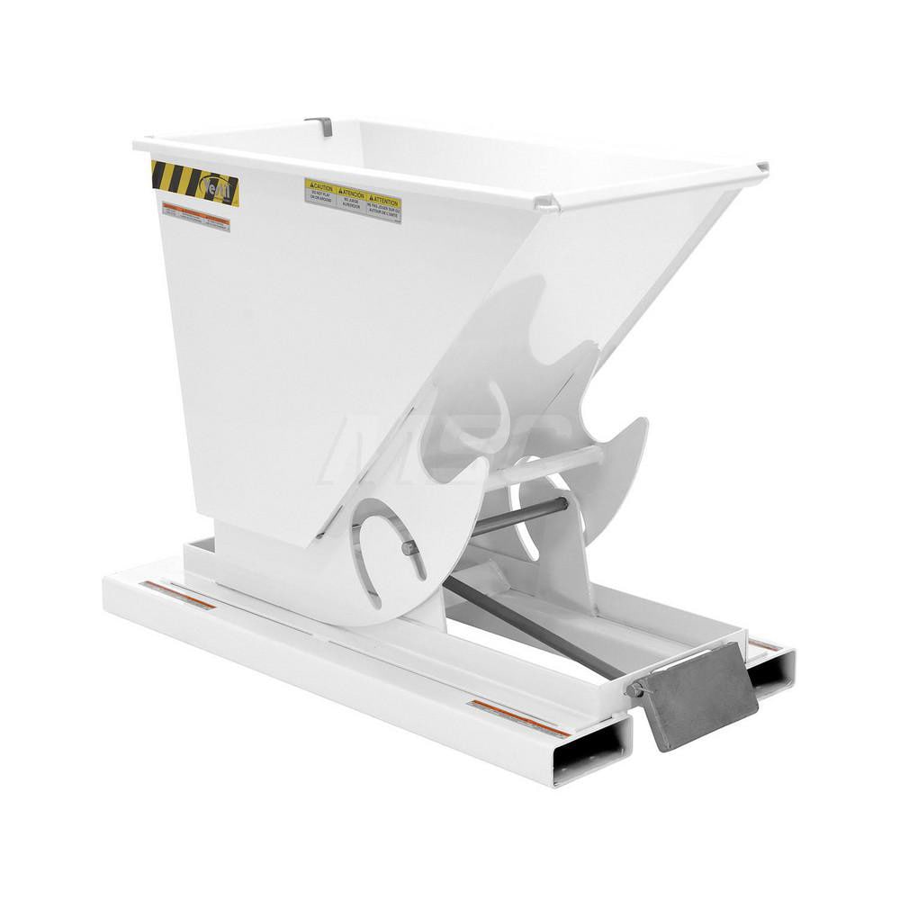 Stationary Tilt Hopper: 4,000 lb Capacity, 26" Wide, 51.88" Long, 38.0625" High