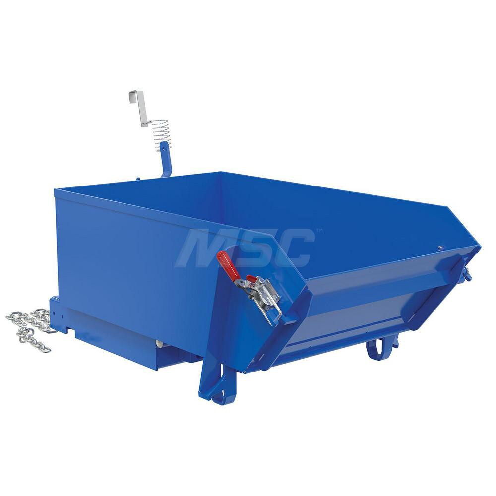 Stationary Tilt Hopper: 6,000 lb Capacity, 30" Wide, 46.13" Long, 21.375" High