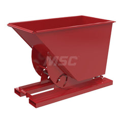 Stationary Tilt Hopper: 2,000 lb Capacity, 32" Wide, 62" Long, 43" High