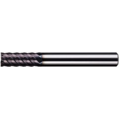 Square End Mill: 3/8" Dia, 13/16" LOC, 6 Flute, Solid Carbide