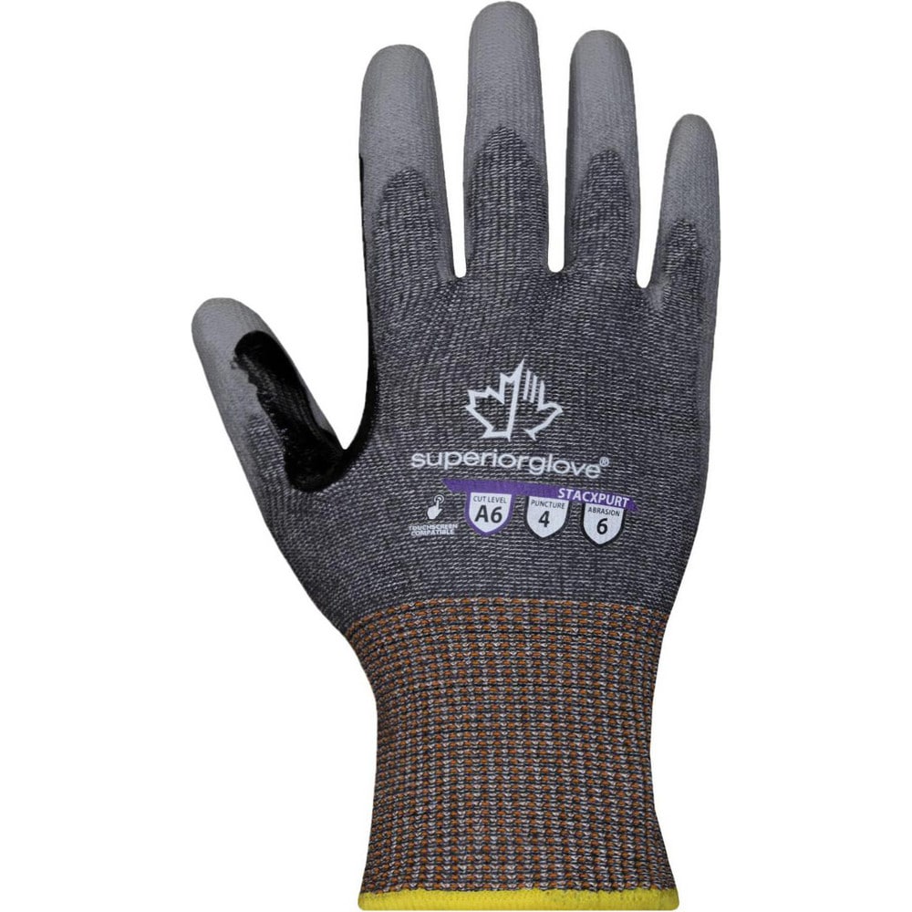 Cut, Puncture & Abrasion-Resistant Gloves: Superior Glove Works STACXPURT, Size Large, ANSI Cut A6, ANSI Puncture 4, Polyurethane, Engineered Yarn