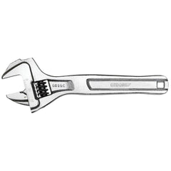 Adjustable Wrench: 8" OAL, 63/64" Jaw Capacity