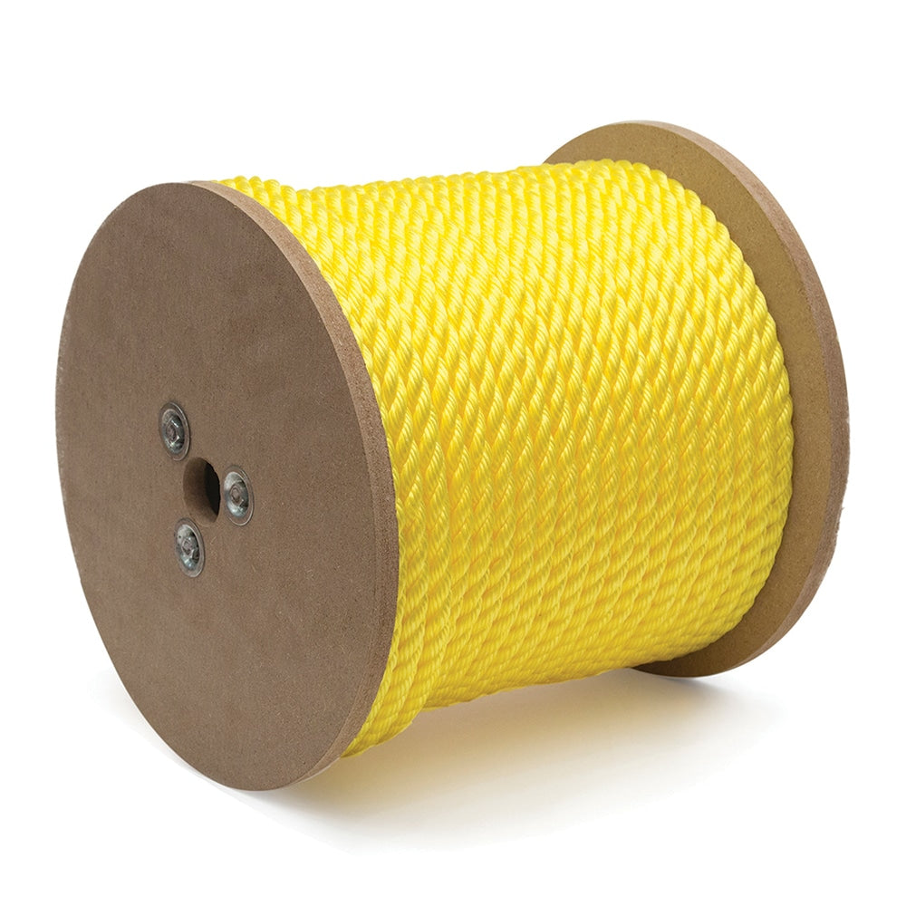 Rope; 3/8"X600' YLW POLYPROPLN TWIST ROPE