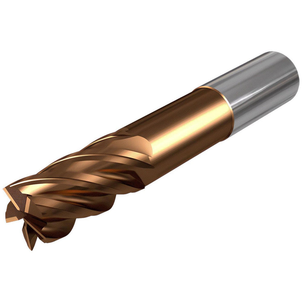 Corner Radius End Mill: 1/2" Dia, 2" LOC, 0.0600" Radius, 5 Flute, Solid Carbide