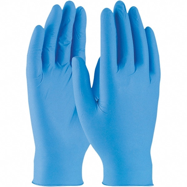 Disposable Gloves: Size Medium, 3.0 mil, Nitrile, General Purpose Grade, Powder-Free