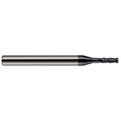 Square End Mill: 1/32" Dia, 3/32" LOC, 4 Flute, Solid Carbide