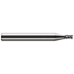 Corner Radius End Mill: 0.0900" Dia, 0.135" LOC, 0.20 mm Radius, 4 Flute, Solid Carbide