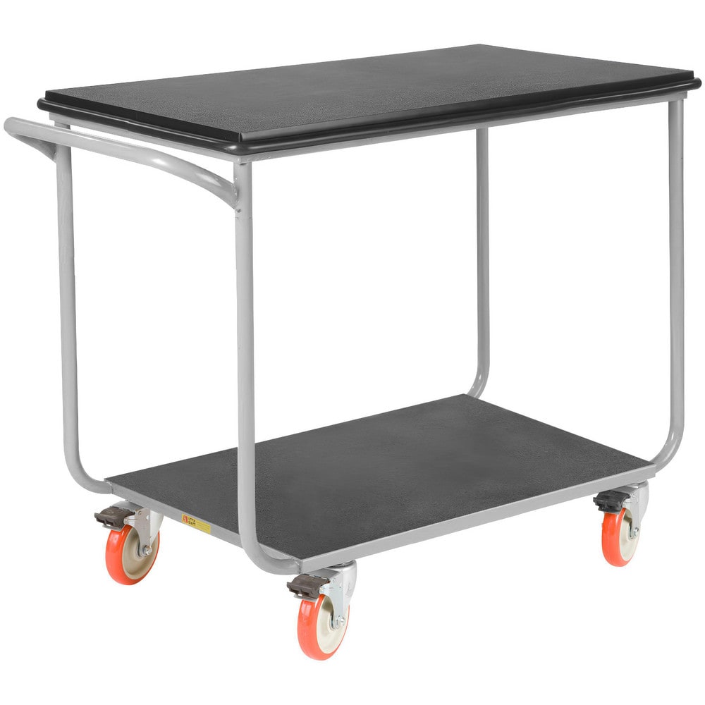 Instrument Utility Cart: 39" Long, 22" Wide, Steel, 1000 lb Capacity, Gray