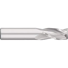 Square End Mill: 1/2" Dia, 1-1/4" LOC, 3 Flute, Solid Carbide