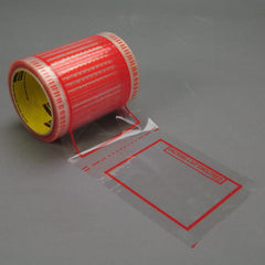 Packing Slip Pouches & Pockets; Packing Slip Type: Tape Roll; Imprint Description: Packing List Enclosed; Color: Clear with Red Border; Width (Inch): 6; Length (Inch): 5; Tape Number: 829; Material: Polypropylene