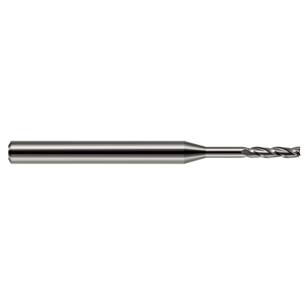 Square End Mill: 0.0100" Dia, 0.0500" LOC, 3 Flute, Solid Carbide