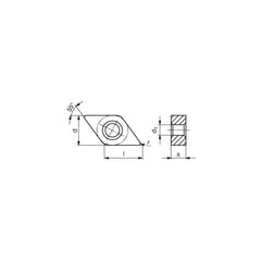 Turning Insert: DNMG432EN-MRS CT-P25, Carbide