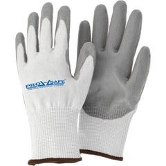 Cut-Resistant Gloves: PRO-SAFE Size Medium, ANSI Cut A5, ANSI Puncture 0, Polyurethane, HPPE Blend