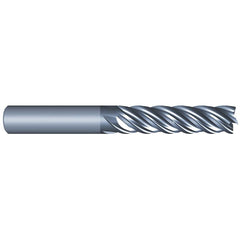 Roughing & Finishing End Mills; Mill Diameter (Fractional Inch): 1/8; Flute Type: Spiral; Number Of Flutes: 5; End Mill Material: Solid Carbide; Length of Cut (Inch): 3/4; Coating/Finish: AlCrN