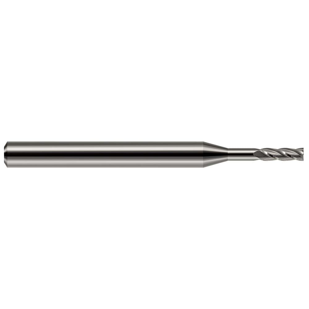 Square End Mill: 0.0250" Dia, 0.0750" LOC, 4 Flute, Solid Carbide