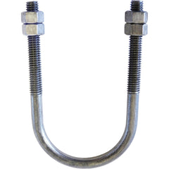 U-Bolt Clamp: 5" Pipe, Carbon Steel