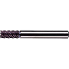 Square End Mill: 8.00 mm Dia, 16.00 mm LOC, 6 Flute, Solid Carbide