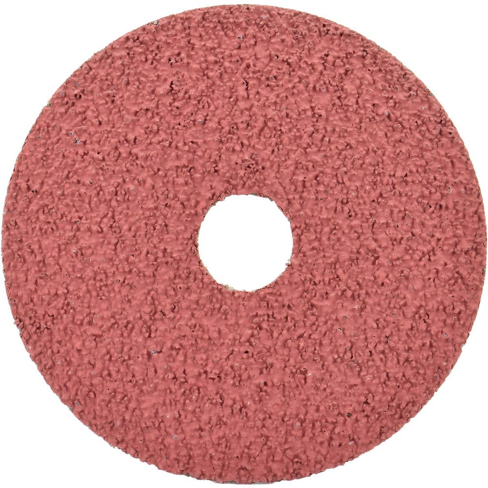 Fiber Disc:  5" Disc Dia, Arbor Hole, 120 Grit, Aluminum Oxide