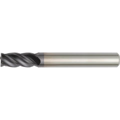 Square End Mill: 1/2" Dia, 2" LOC, 4 Flute, Solid Carbide