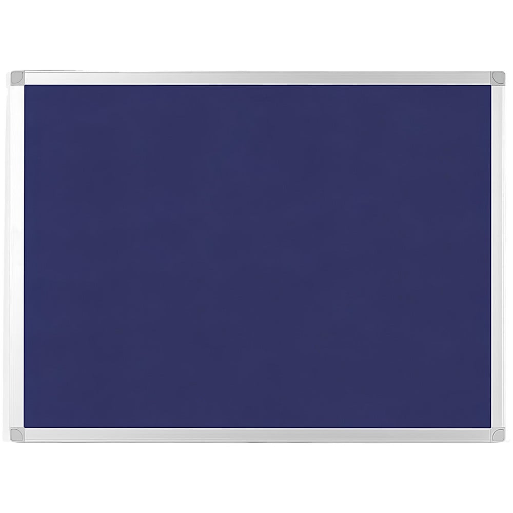 Cork Bulletin Boards; Bulletin Board Type: Fabric Bulletin Board; Board Color: Blue; Board Material: Fabric; Width (Inch): 23.62; Height (Inch): 17.72; Frame Material: Aluminum; Frame Color: Silver