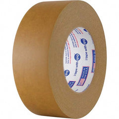 Packing Tape: 109.7' Long, Brown, Natural Synthetic Rubber Adhesive