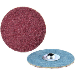 Quick-Change Disc: Type S, 4" Dia, 36 Grit, Aluminum Oxide, Coated