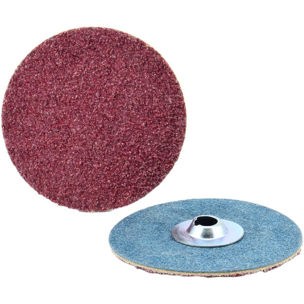 Quick-Change Disc: Type S, 1" Dia, 100 Grit, Aluminum Oxide, Coated