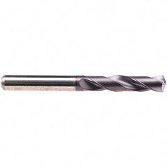 Screw Machine Length Drill Bit: 3/16" Dia, 140 deg Point, Solid Carbide