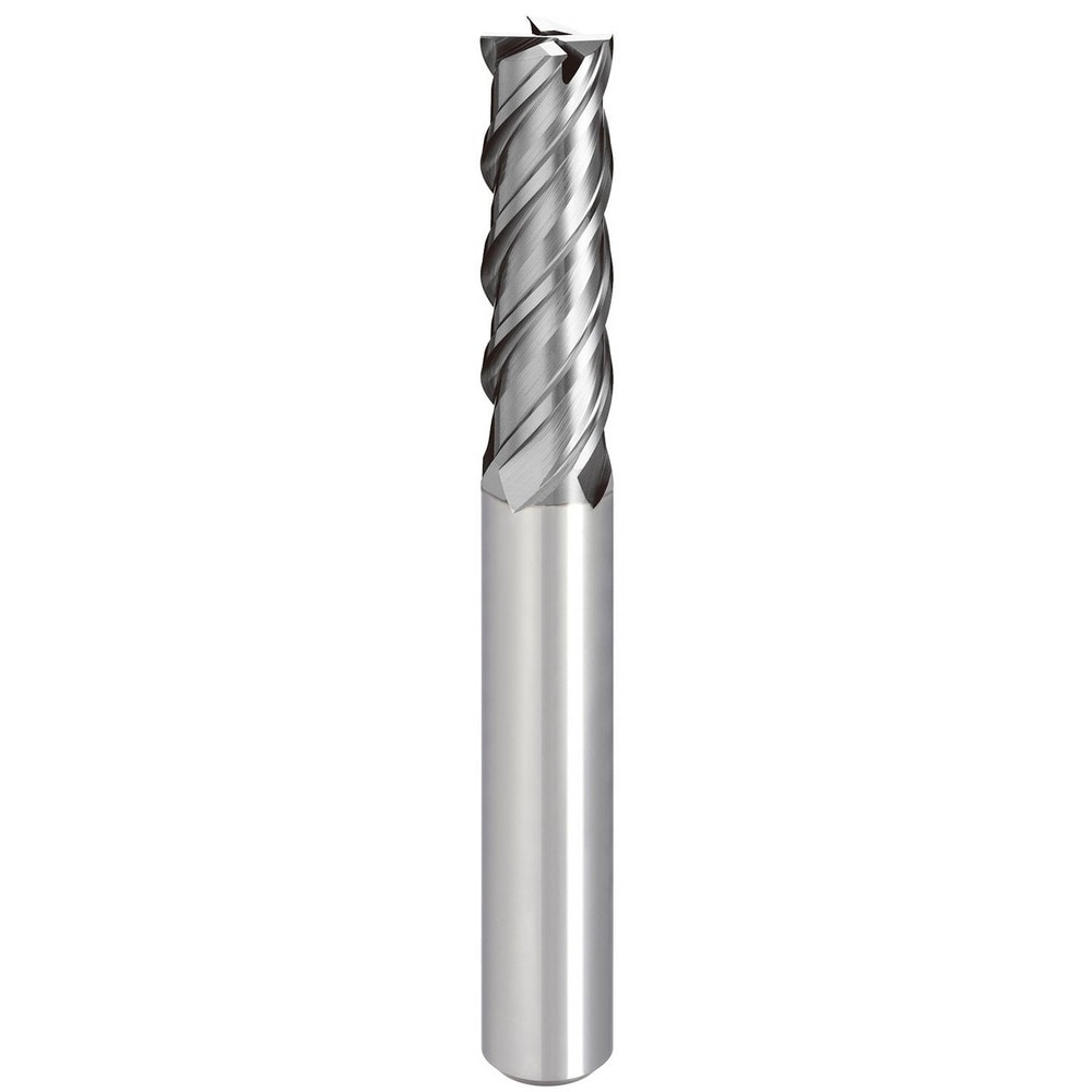 Square End Mill: 6.00 mm Dia, 24.0000 mm LOC, 4 Flute, Solid Carbide