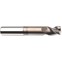 Corner Radius End Mill: 1/2" Dia, 1-1/4" LOC, 0.0150" Radius, 3 Flute, Solid Carbide