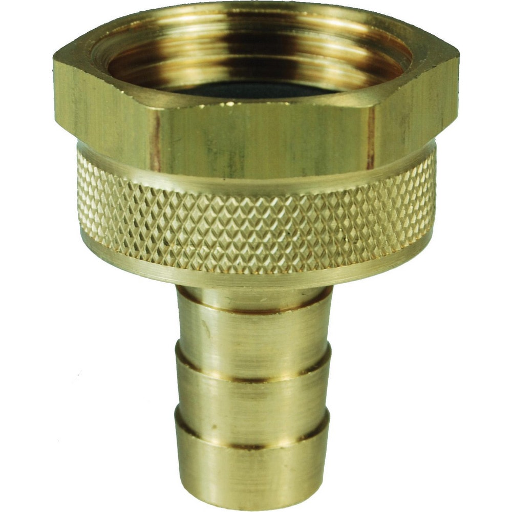 Garden Hose Fittings & Repair Kits; Kit Type: Barb x Female Garden Hose Swivel; Connector Type: Female Hose x Barb; Compatible Hose Diameter: 0.75; Thread Size (Inch): 3/4-11-1/2; Thread Type: GHT; Material: Brass; Inside Diameter (Inch): 3/4; Color: Copp