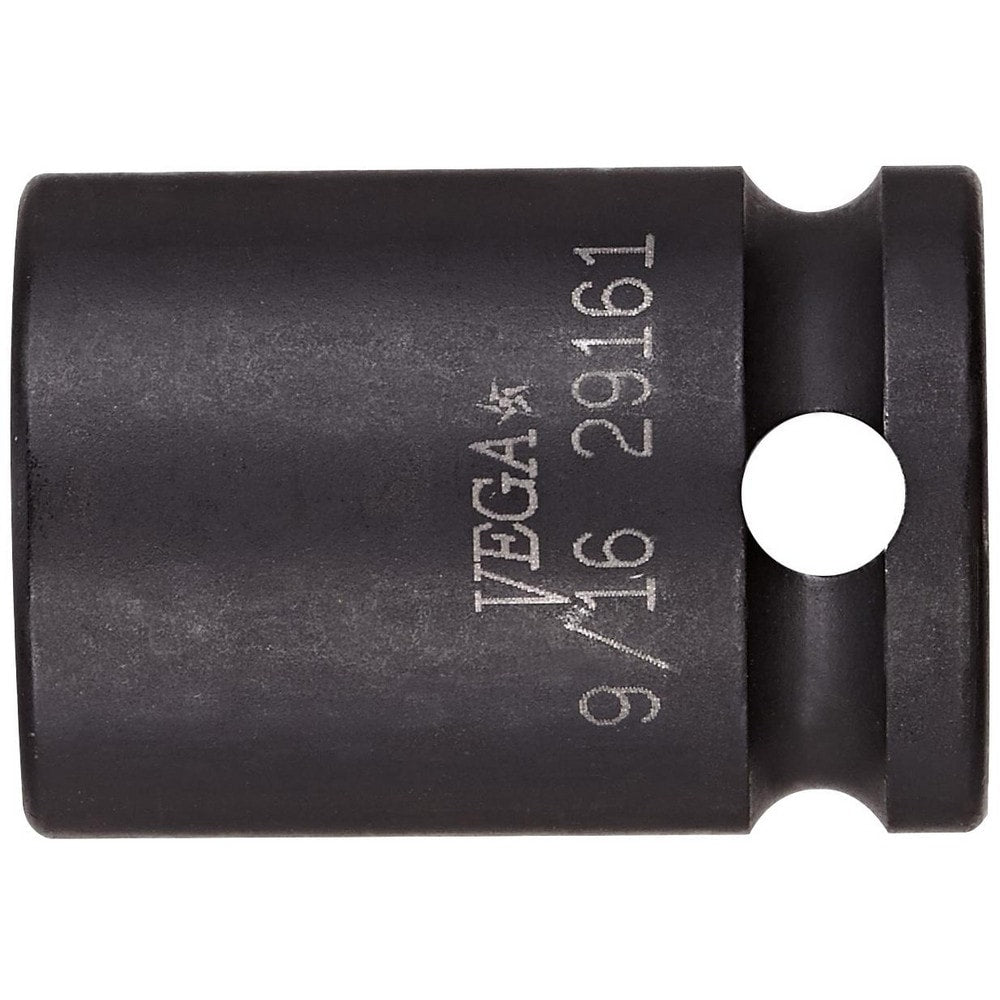 Impact Socket: 3/8" Drive, 16 mm Socket, Square Drive