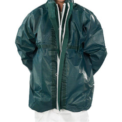 Jacket: Liquid & Particulate Biological Hazards, 103 oz Material, Size 5X-Large, Multi-Layer Non-Woven Barrier Laminate Fabric