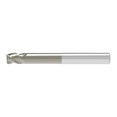 Corner Radius End Mill: 20.00 mm Dia, 27.00 mm LOC, 2.00 mm Radius, 3 Flute, Solid Carbide