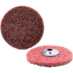 Quick-Change Disc: Type S, 3" Dia, Aluminum Oxide, Non-Woven