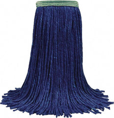 Wet Mop Cut: Side Loading, Large, Blue Mop, Cotton & Synthetic