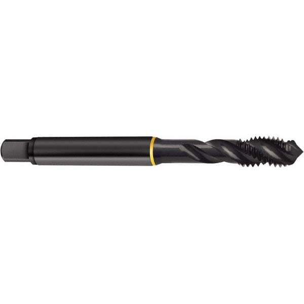 Spiral Flute Tap:  UNF,  3 Flute,  Modified Bottoming,  2B/3B Class of Fit,  Cobalt,  Oxide Finish