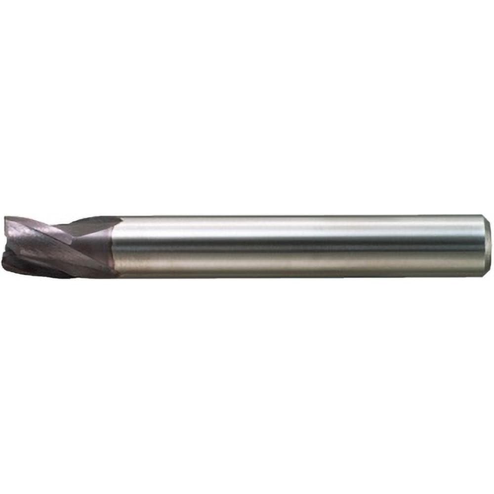 Square End Mill: 12.00 mm Dia, 12.00 mm LOC, 3 Flute, Solid Carbide