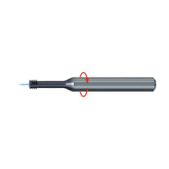 Helical Flute Thread Mill: 5/8-11, 5 Flute, 14.00 mm Shank Dia, Solid Carbide