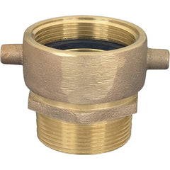 Brass & Chrome Pipe Fittings; Fitting Type: Male Swivel Adapter; Fitting Size: 2-1/2 x 1-1/2; End Connections: MNST x MNPT; Material Grade: 360; Connection Type: Threaded; Pressure Rating (psi): 175; Fitting Shape: Straight; Thread Standard: NPT, NST