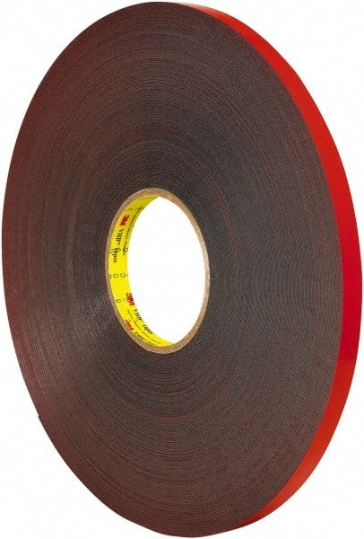 Polyethylene Film Tape: 1/2" Wide, 72 yd Long, 25 mil Thick, Acrylic Adhesive