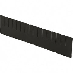 Bin Divider: Use with DC3050 Long Side Measures 4.4" Tall, Black