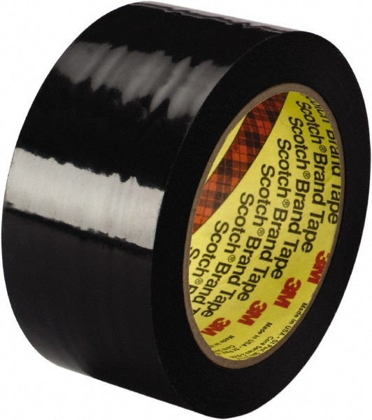 Packing Tape: 1" Wide, Black, Rubber Adhesive